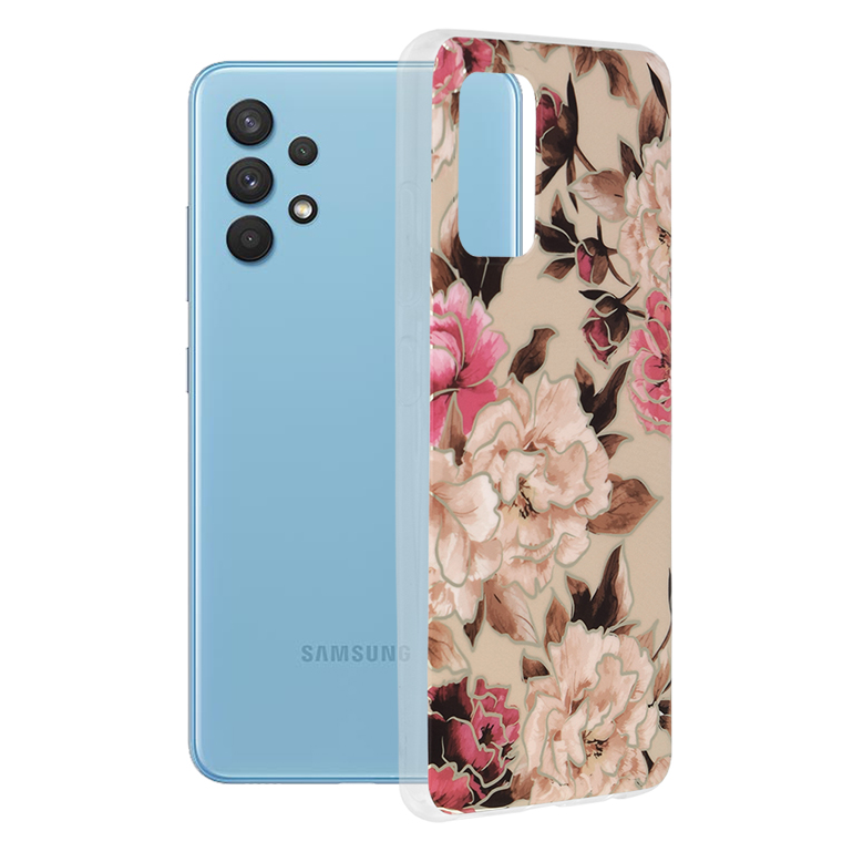 Husa Pentru Samsung Galaxy A32 4g Techsuit Marble Series Mary Berry