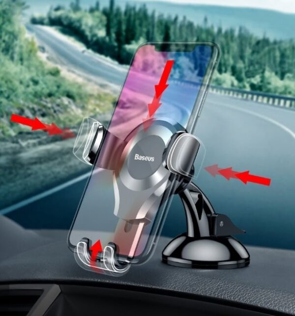 Suport Auto Bord / Parbriz - Baseus Osculum (SUYL-XP01) - Black - imagine 6