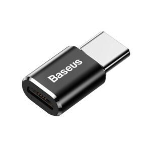 Adaptor OTG Micro-USB la Type-C, 2.4A Baseus (CAMOTG-01) Black