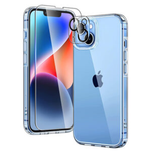 ESR - [3in1 Pack] Project Zero + Screen Protector + Camera Lens - iPhone 14 Pro - Clear
