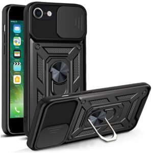 Techsuit - CamShield Series - iPhone 7 / 8 / SE 2, SE 2020 / SE 3, SE 2022 - Black