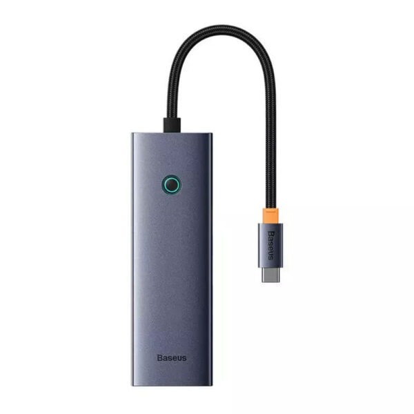 Hub Type-C to 3 x USB 3.0, RJ45 Baseus UltraJoy Series (B0005280A813-00) Space Grey - imagine 3