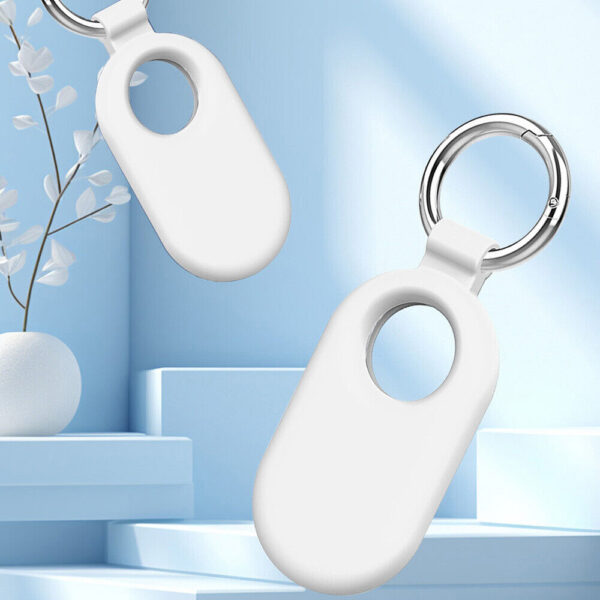 Techsuit Silicone Case Samsung Galaxy SmartTag2 - White - imagine 2