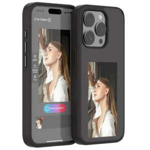Husa pentru iPhone 15 Pro Max Techsuit SmartScreen NFC Black
