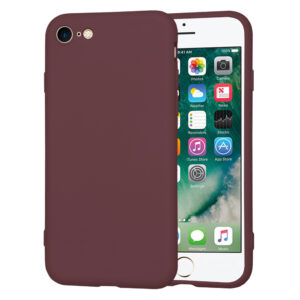 Husa pentru iPhone 7 / 8 / SE 2, SE 2020 / SE 3, SE 2022 Techsuit SoftFlex Plum Red