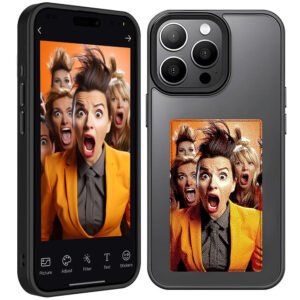 Husa pentru iPhone 15 Pro Techsuit SmartScreen NFC Black