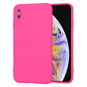 Husa pentru iPhone XS Max Techsuit SoftFlex Hot Pink